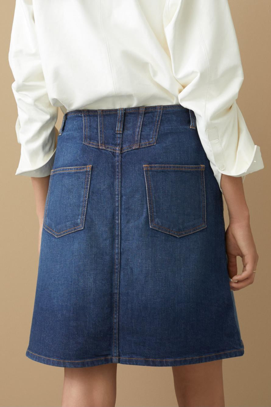 FALDA CLOSED COLOR AZUL