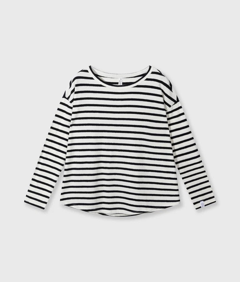 CAMISETA COLORCRUDO / RAYAS NEGRO