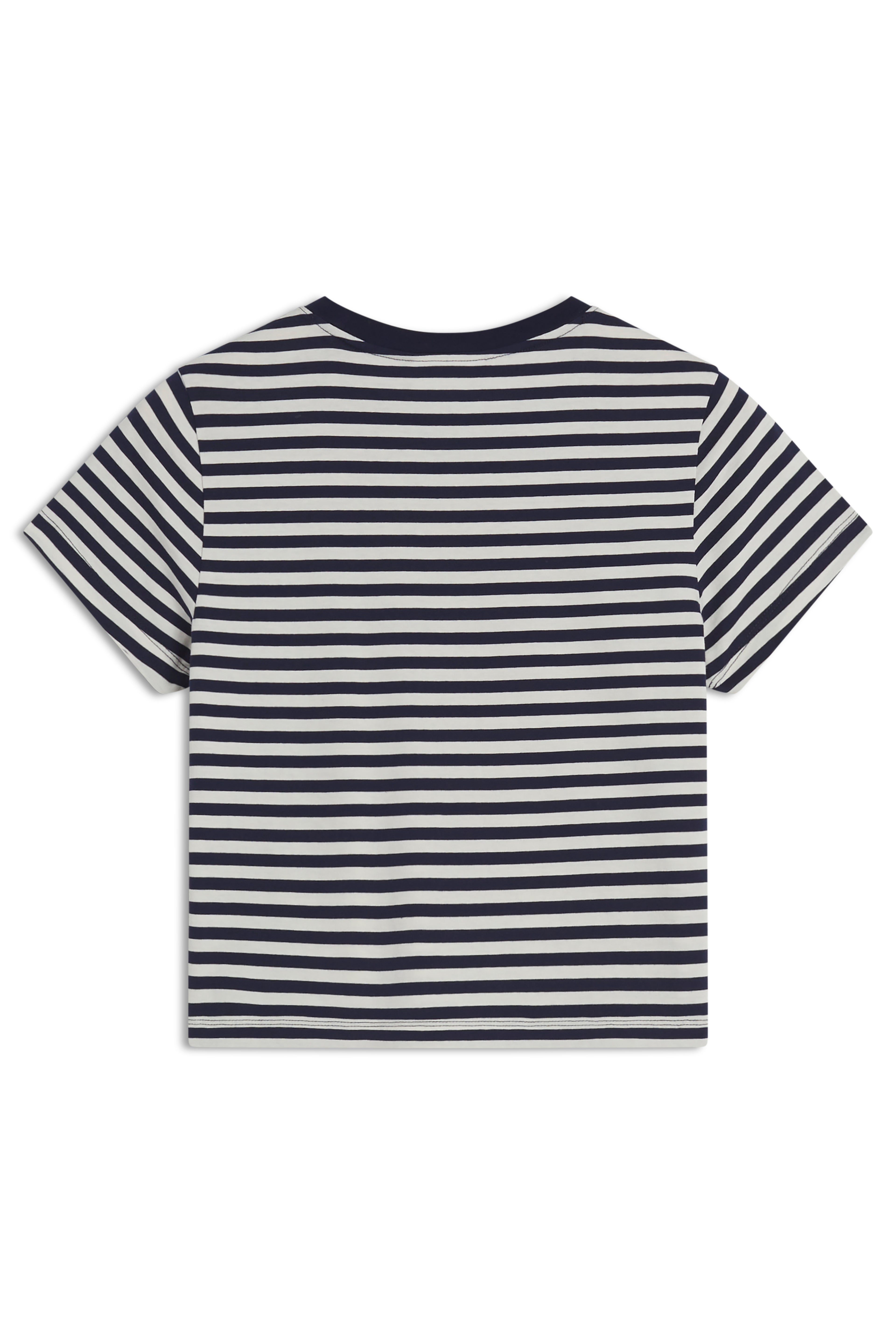 CAMISETA COLORAZUL MARINO RAYAS BLANCAS