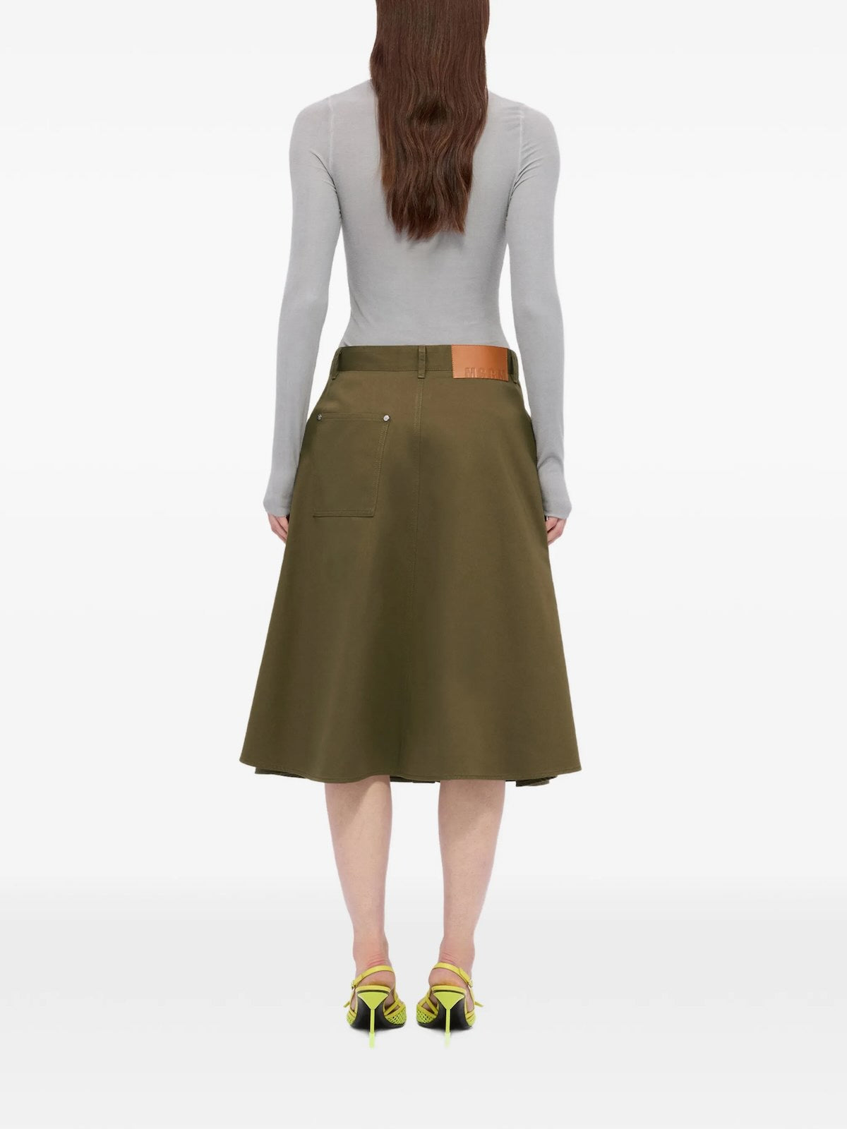 FALDA MSGM COLOR VERDE