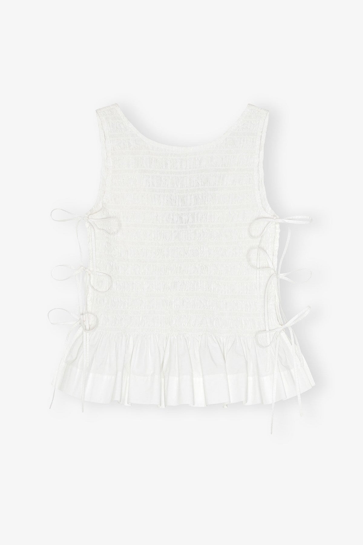 TOP GANNI COLOR BLANCO