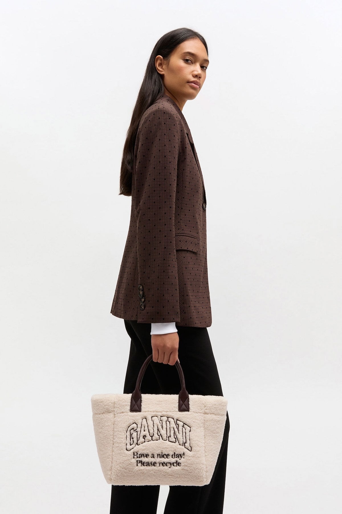 BOLSO GANNI COLOR BLANCO