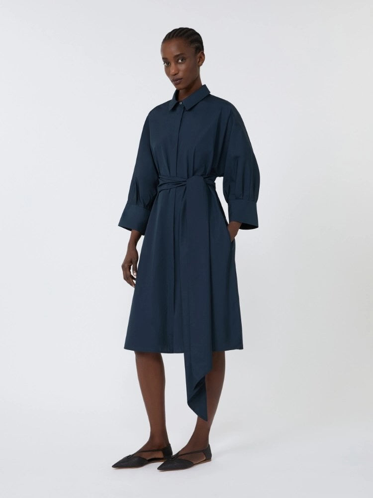 VESTIDO MAX MARA COLOR AZUL - BLANCO