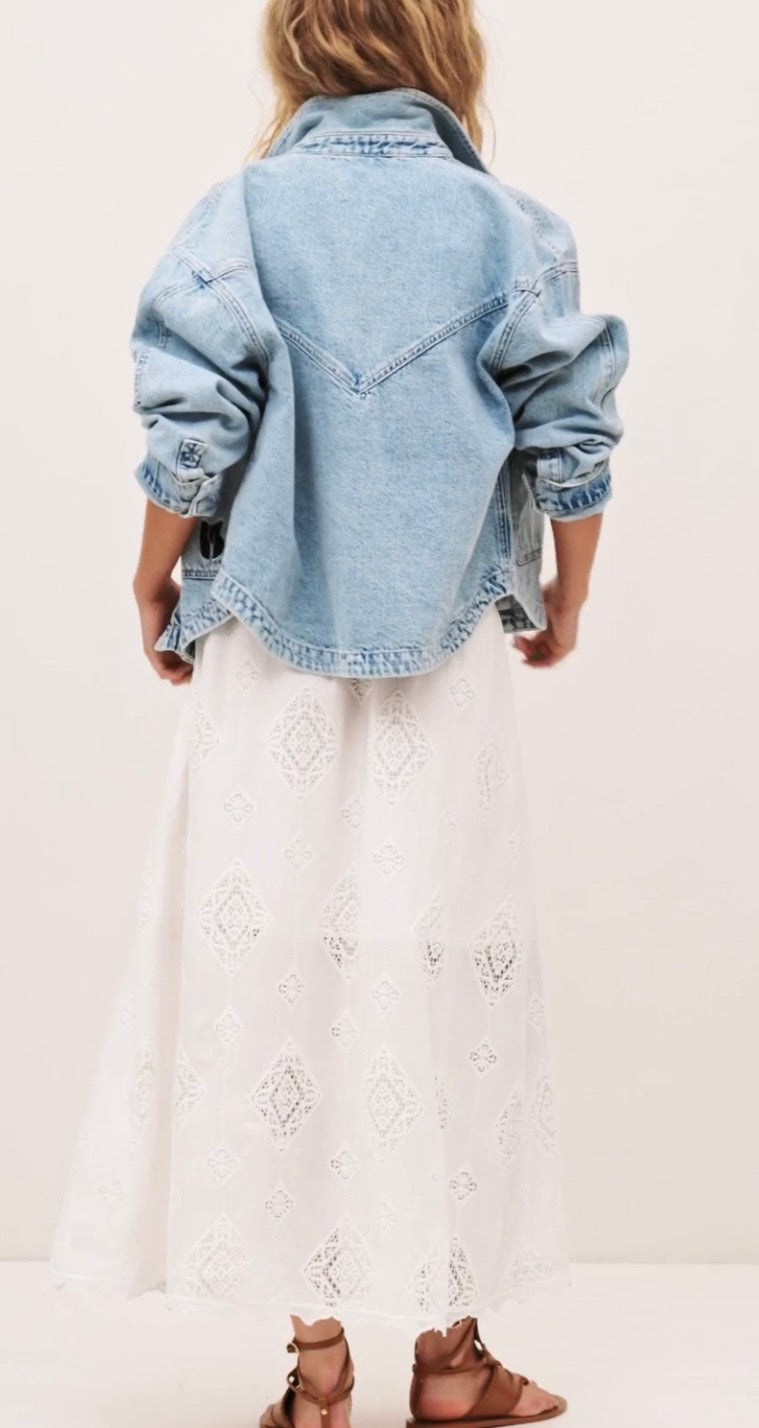 FALDA BA&SH COLOR BLANCO
