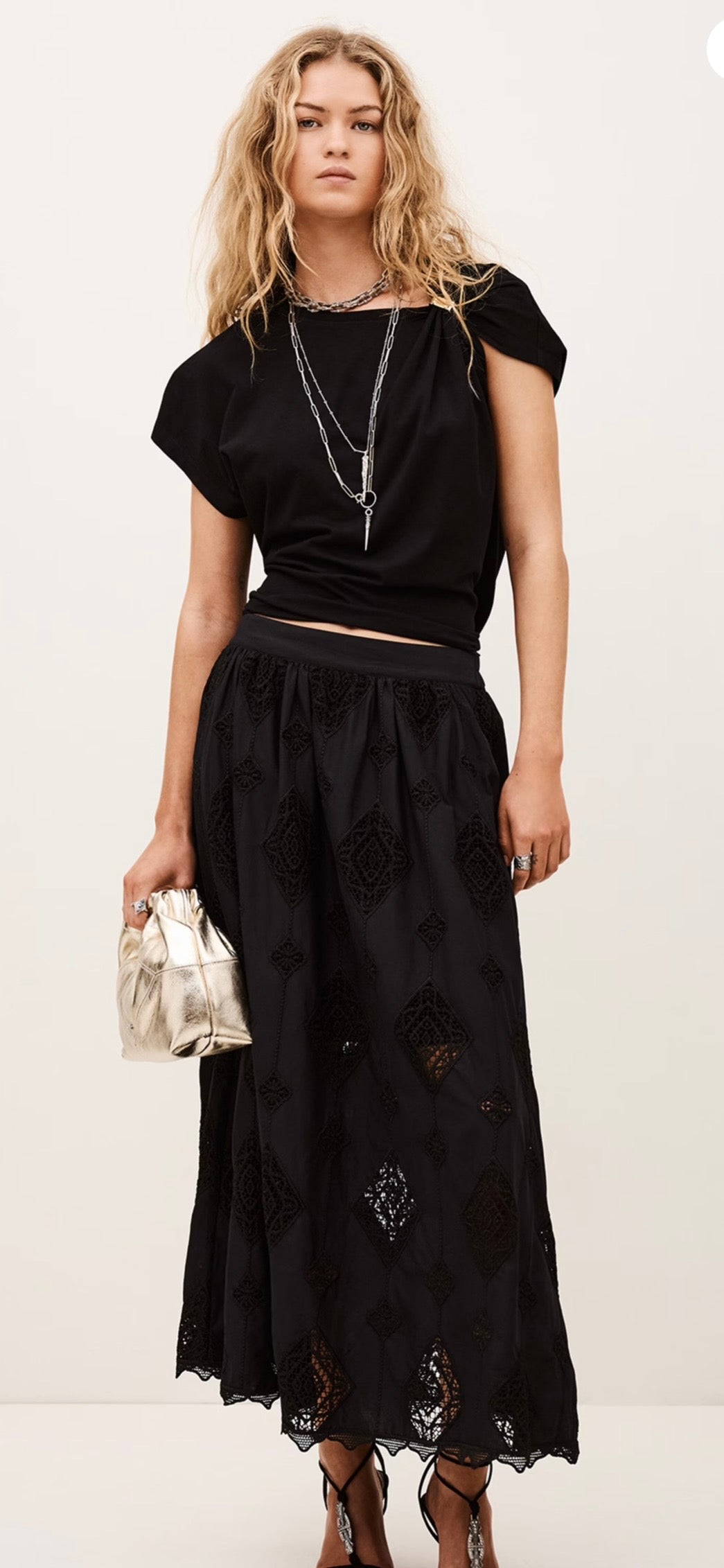 FALDA BA&SH COLOR NEGRO