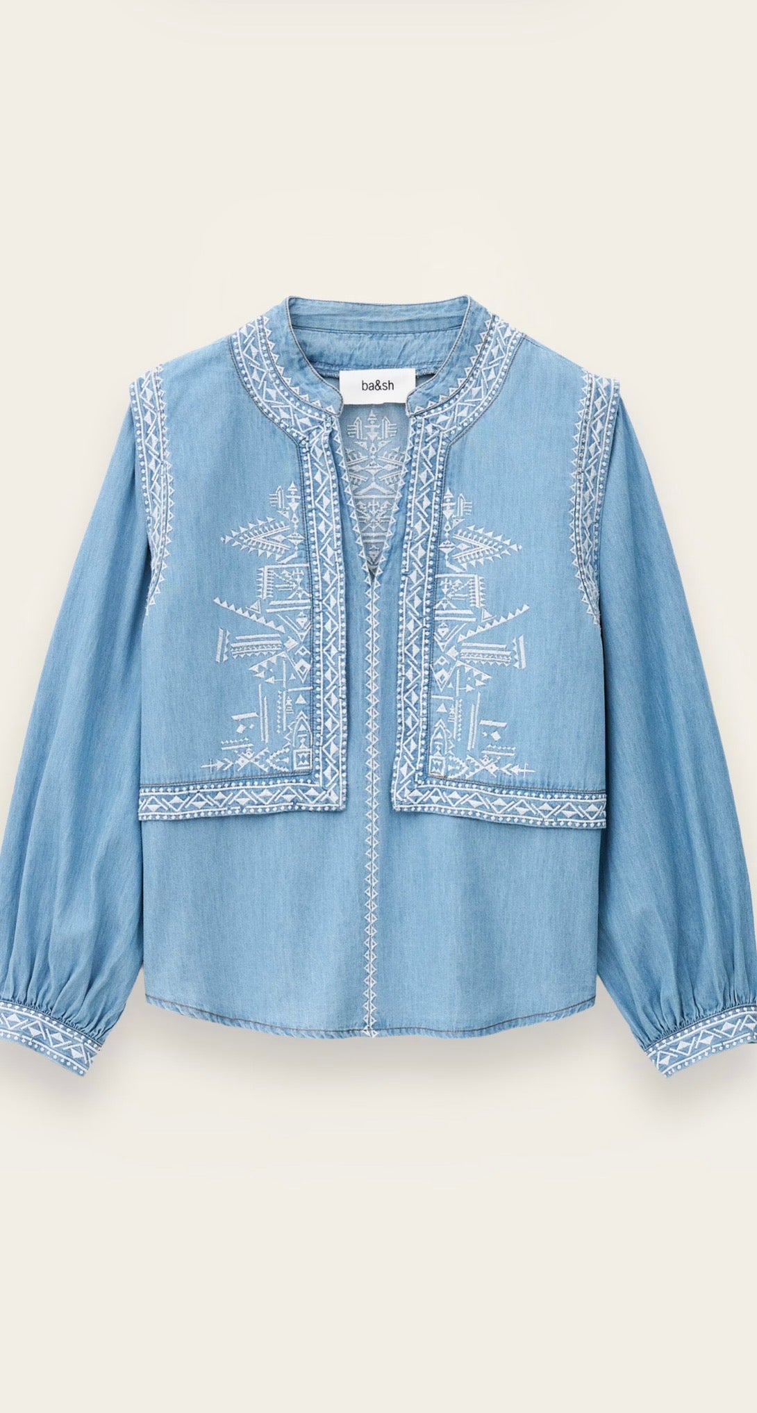 BLUSA BA&SH COLOR TEJANO