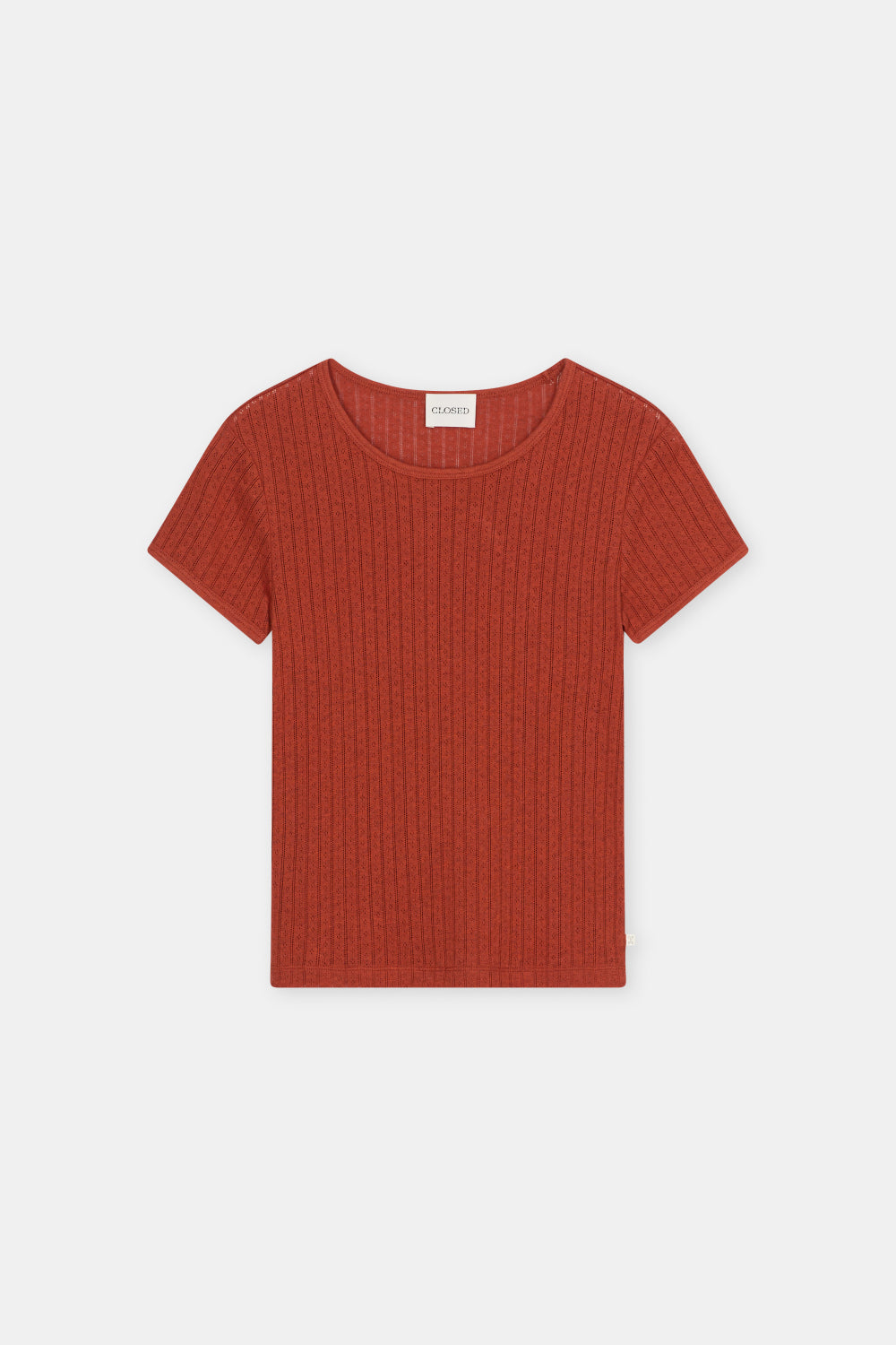 CAMISETA CLOSED COLOR NARANJA