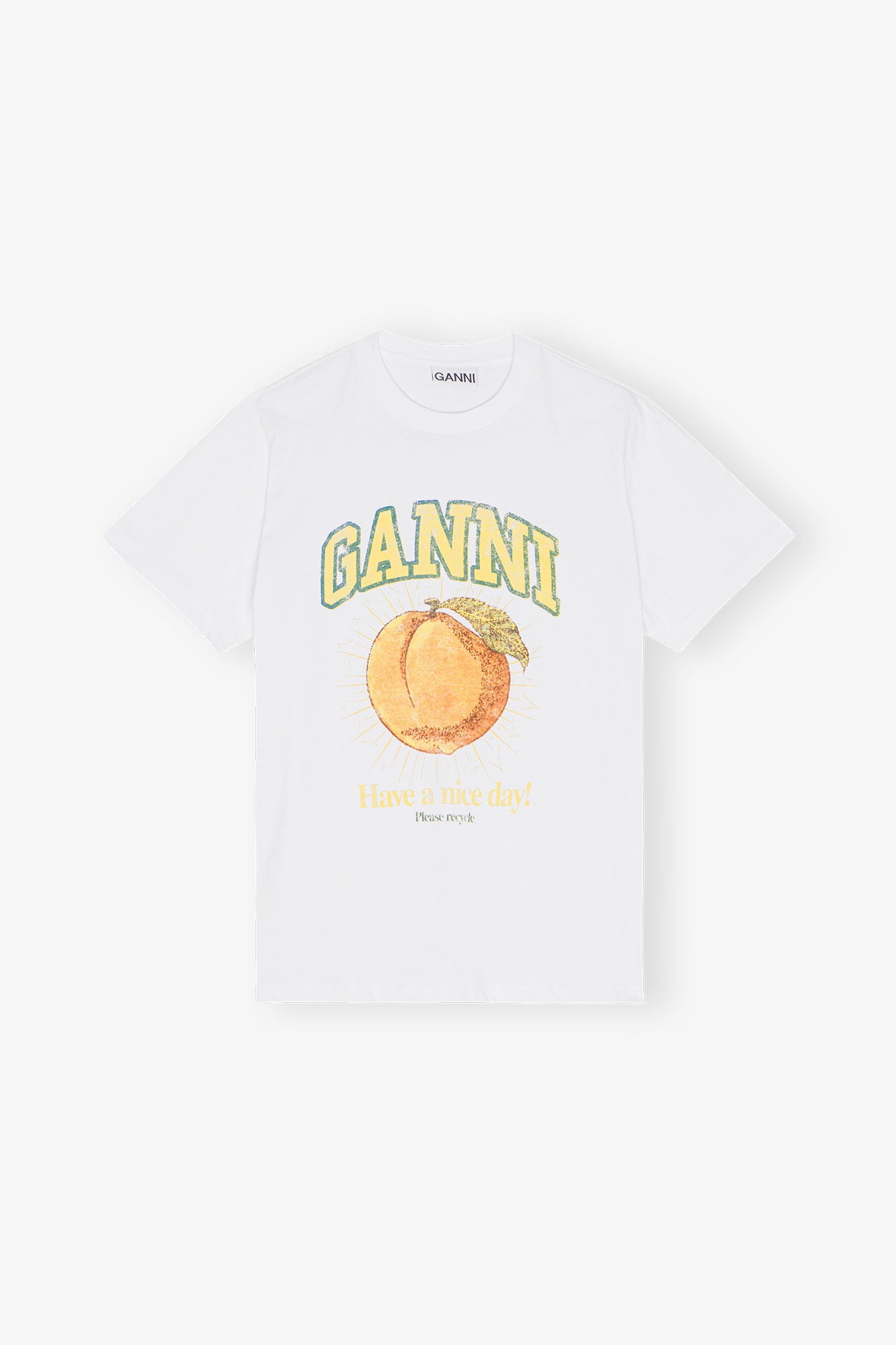 CAMISETA GANNI COLOR BLANCO