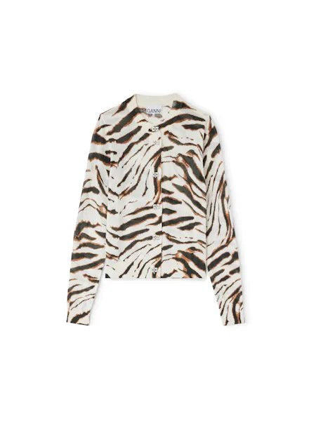 CHAQUETA GANNI COLOR BLANCO