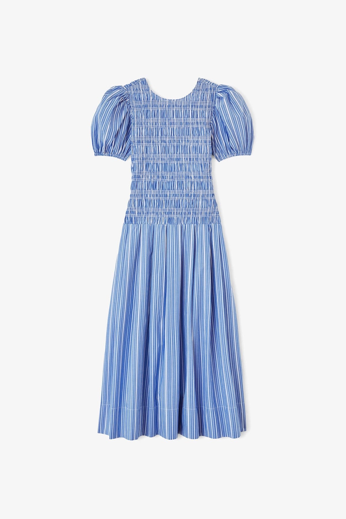 VESTIDO GANNI COLOR AZUL
