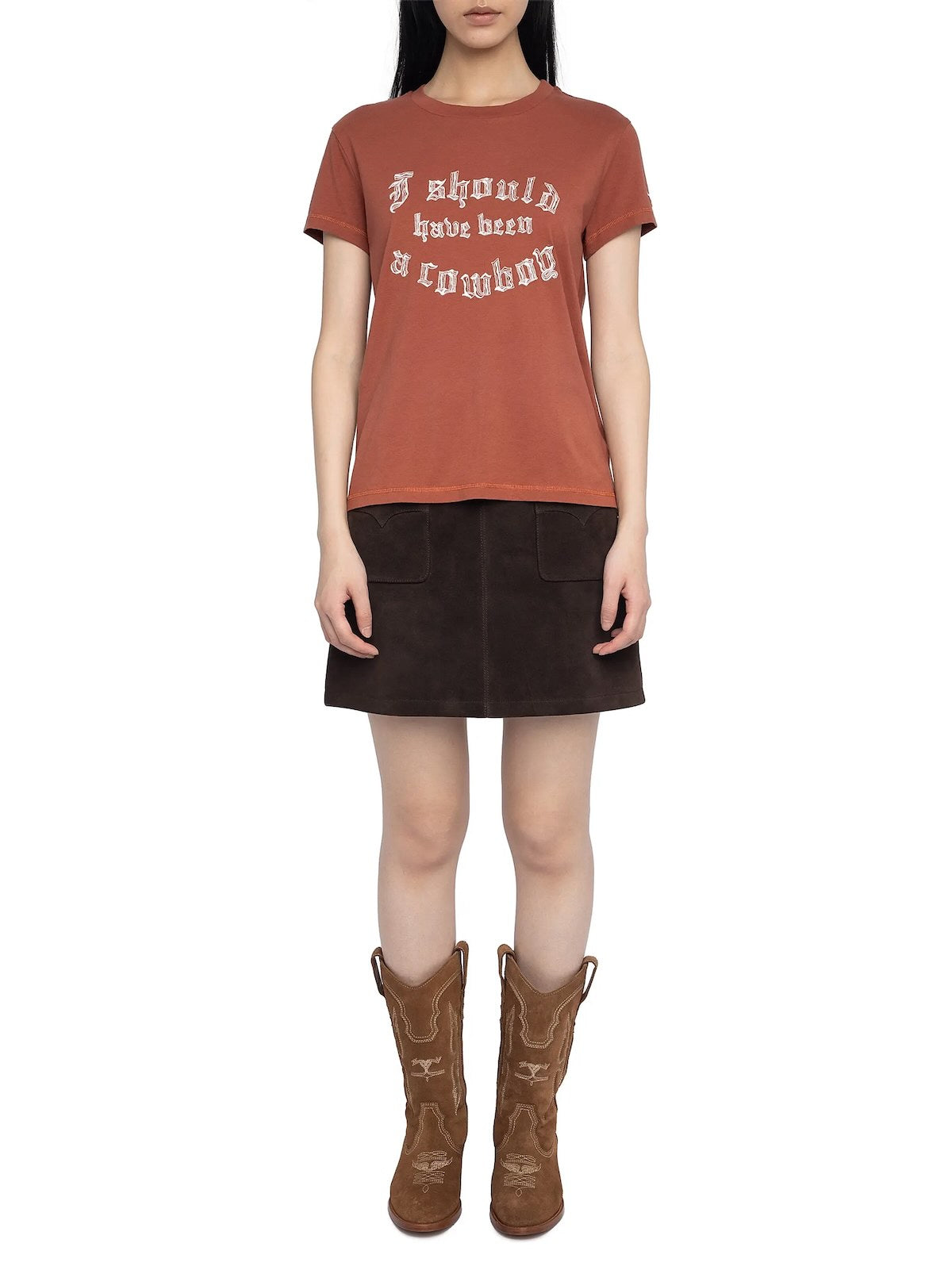 CAMISETA ZADIG ET VOLTAIRE COLOR ROJO NEGRO