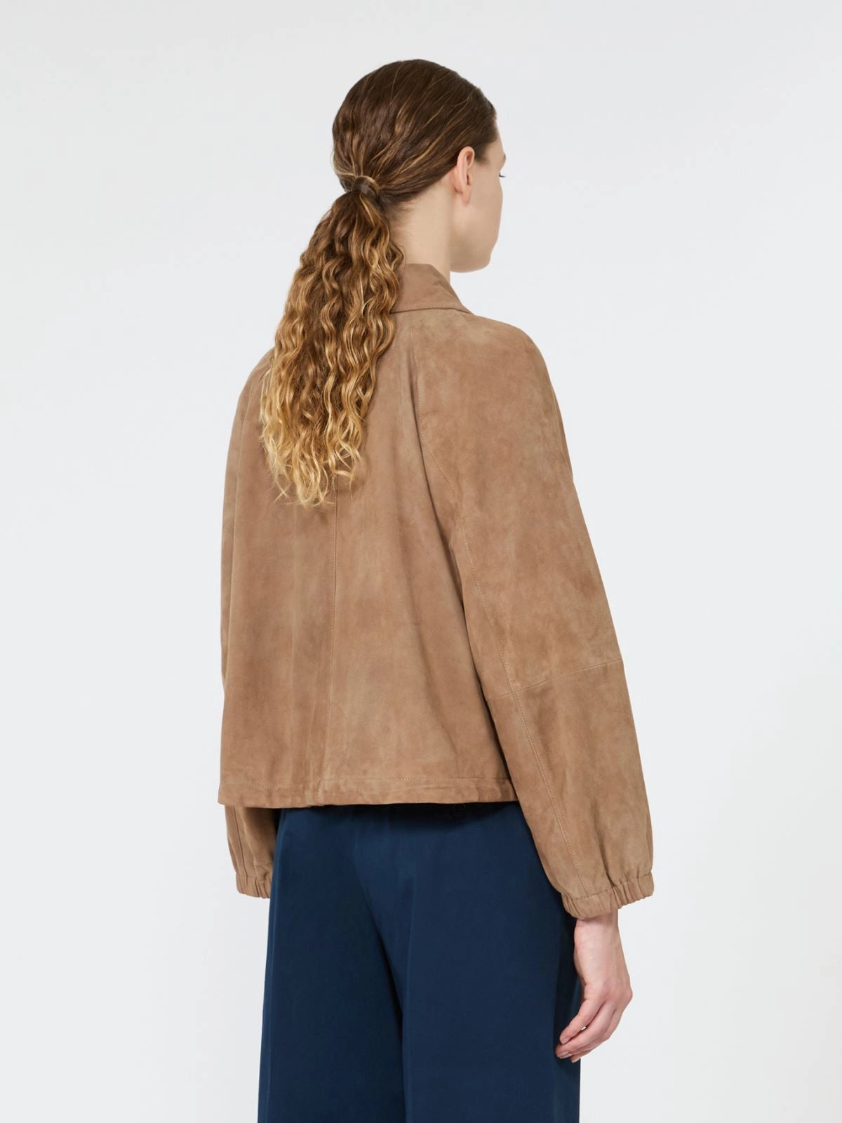 CHAQUETA DE ANTE - BEIGE