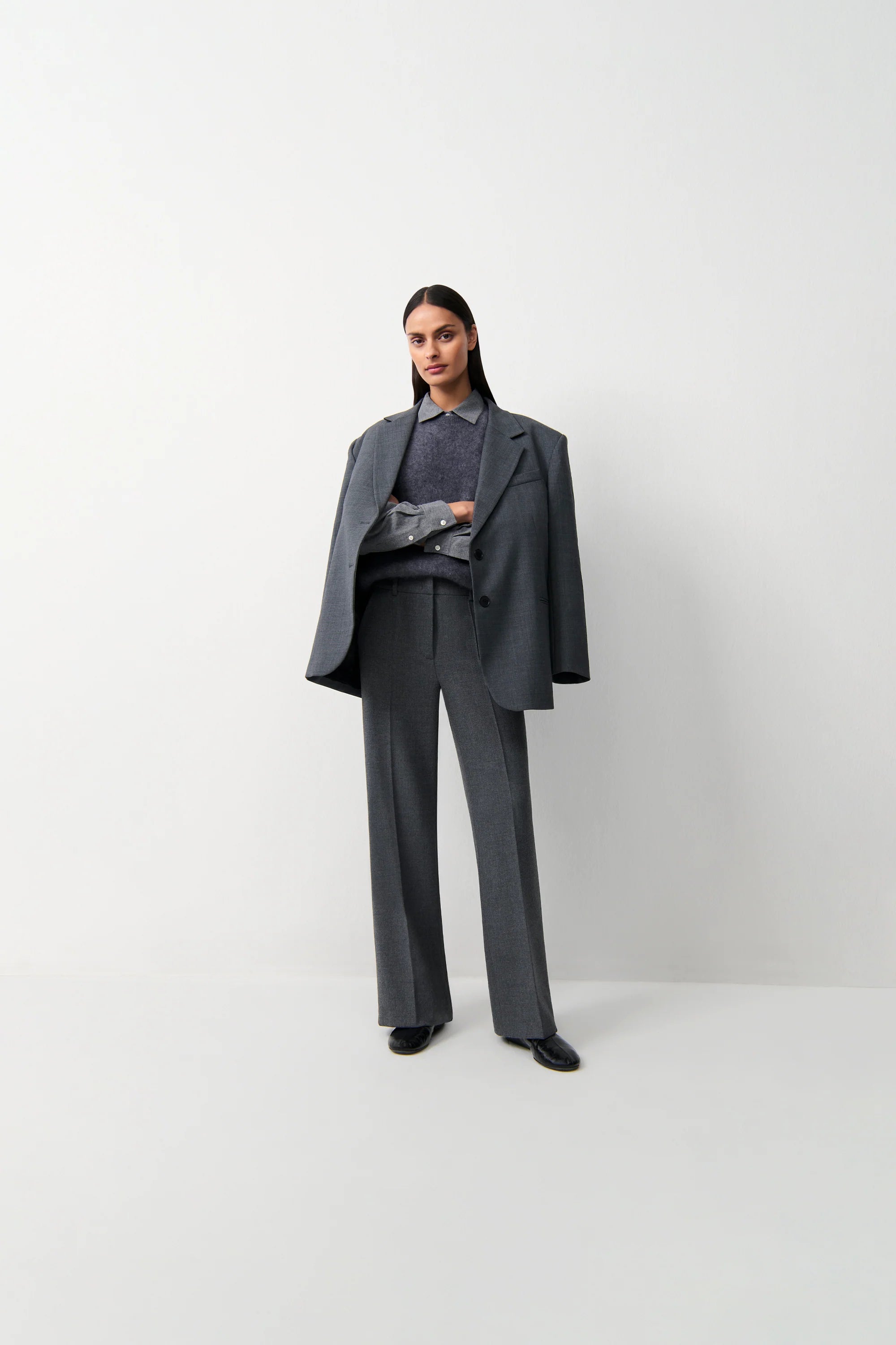 PANTALON AMELI GRIS ASFALTO