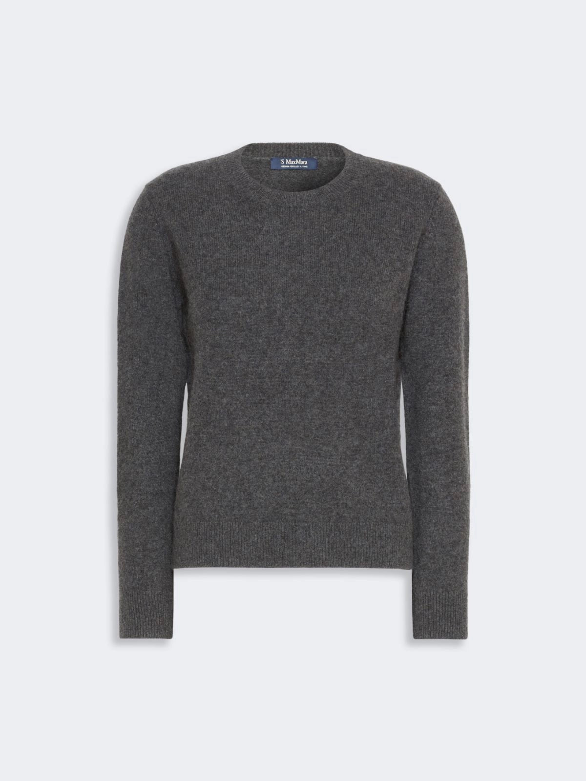 JERSEY DE CUELLO REDONDO DE HILADO DE JAK- GRIS MEDIO