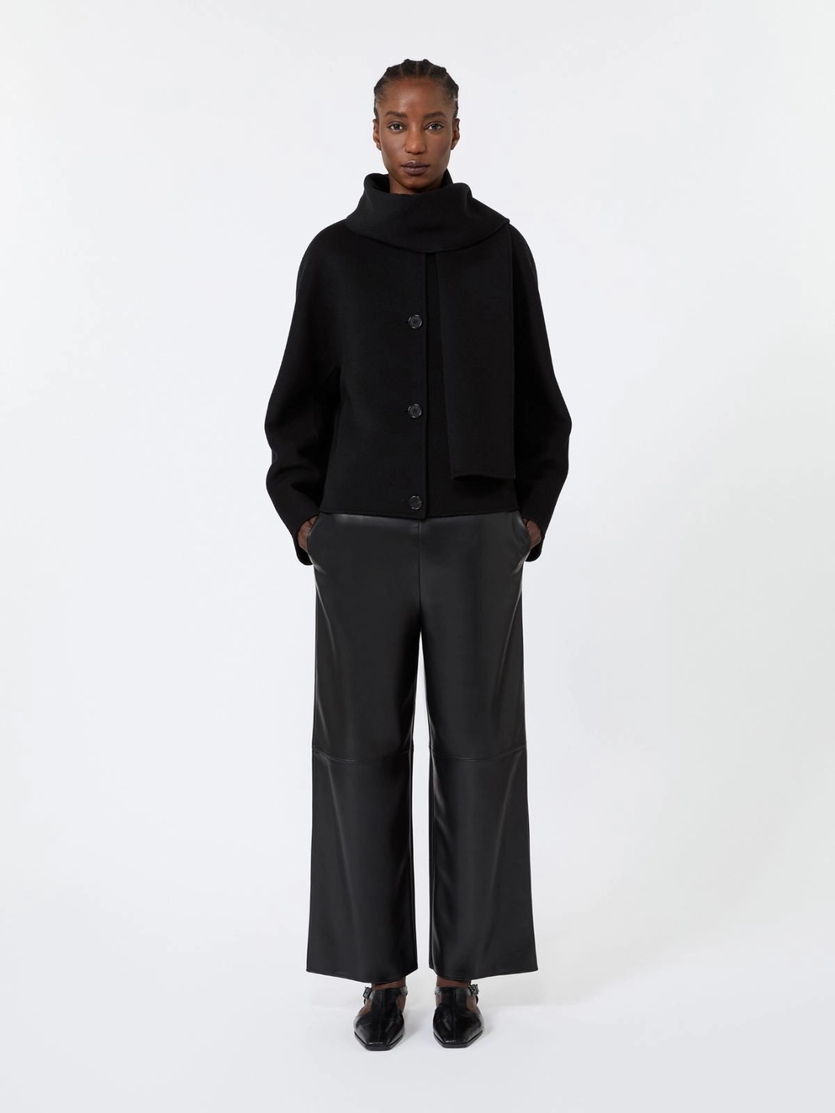 PANTALON DE PUNTO REVESTID-NEGRO