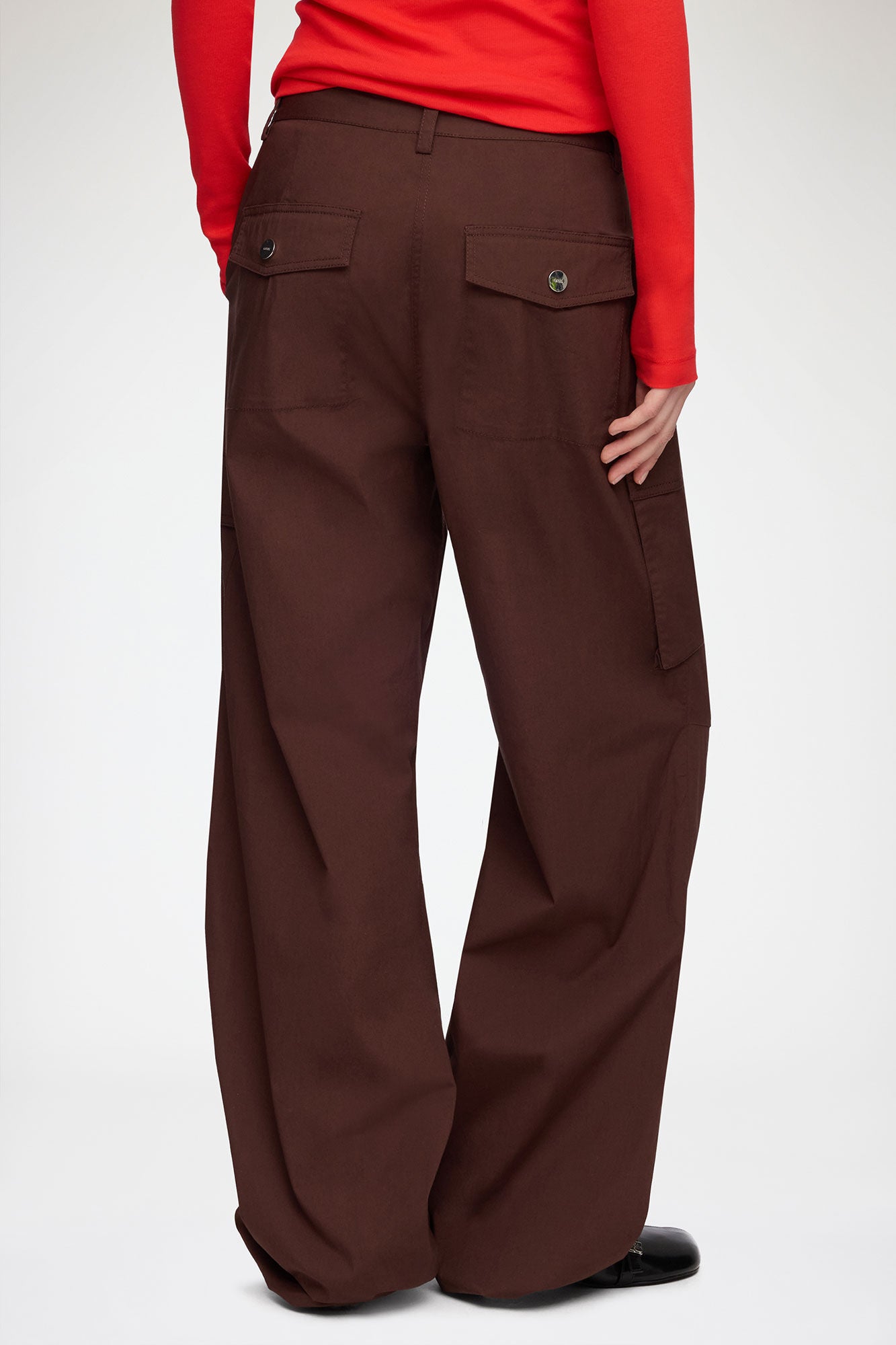 PANTALON CARGO DE ALGODON MARRON 00153|A1080164|198