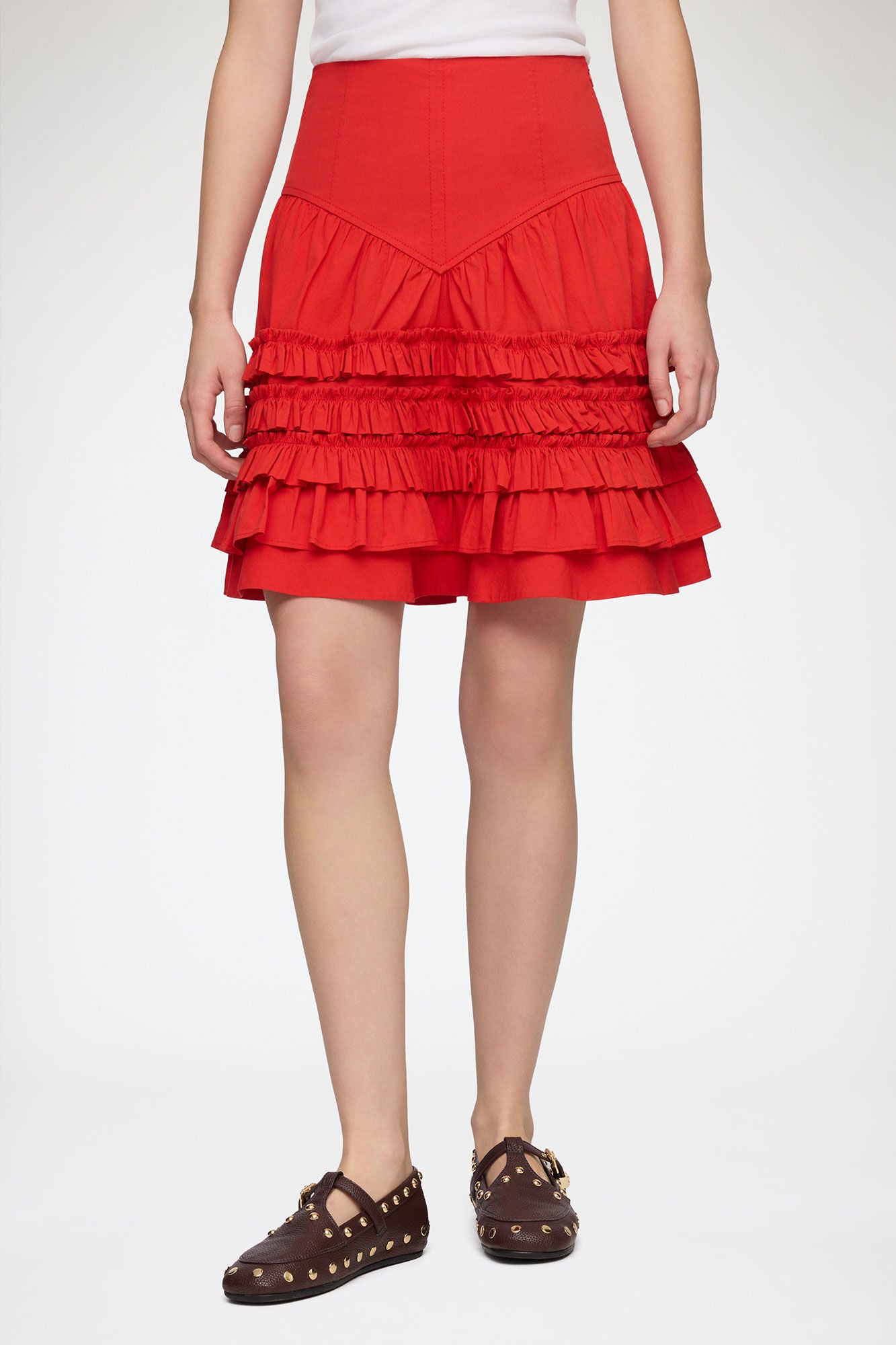FALDA DE ALGODON ROJO 00153|A1090287|273