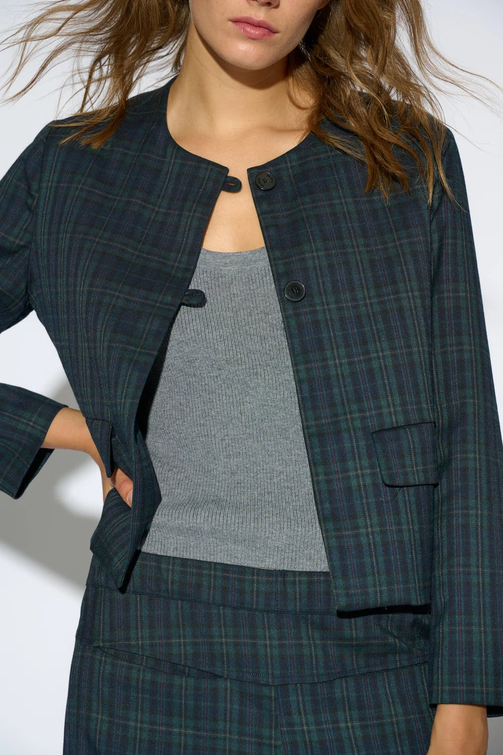 BLAZER LOLA CUADRO VERDE