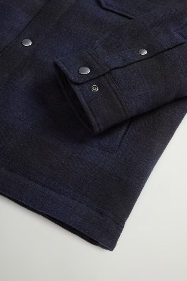 WOOL CHECK ALASKAN SHIRT JACKET