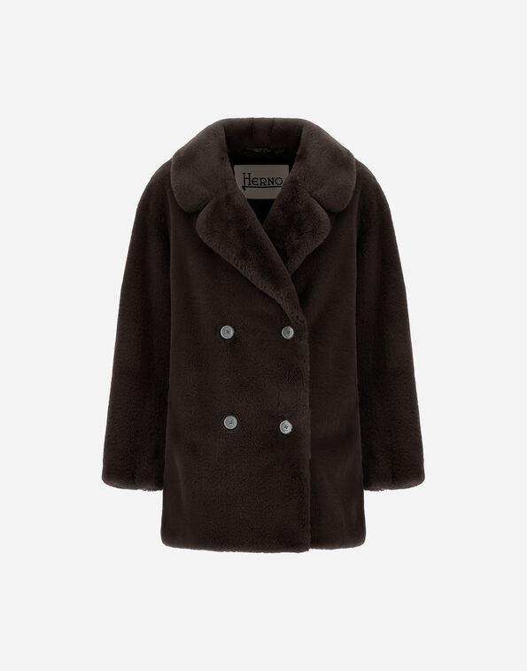 CHAQUETA CRUZADA MARRON