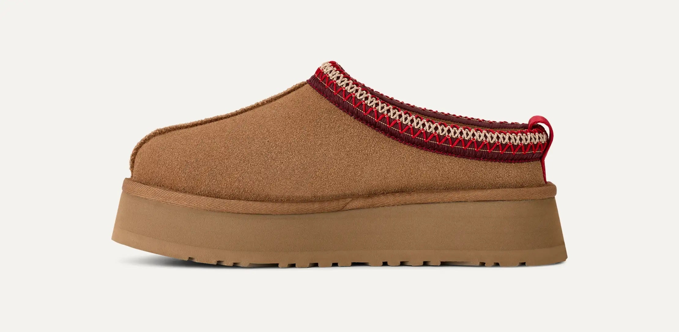 ZUECO PLATAFORMA VIVO ROJO