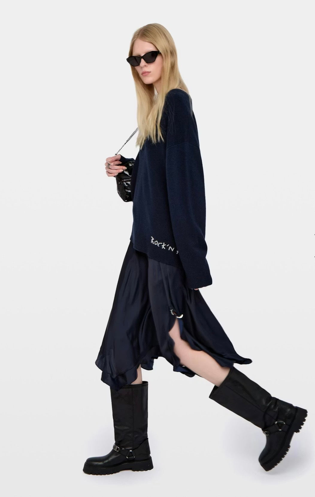 FALDA ZADIG ET VOLTAIRE COLOR MARINO