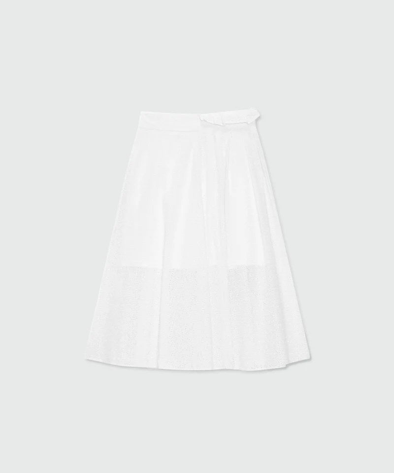 FALDA MSGM COLOR BLANCO