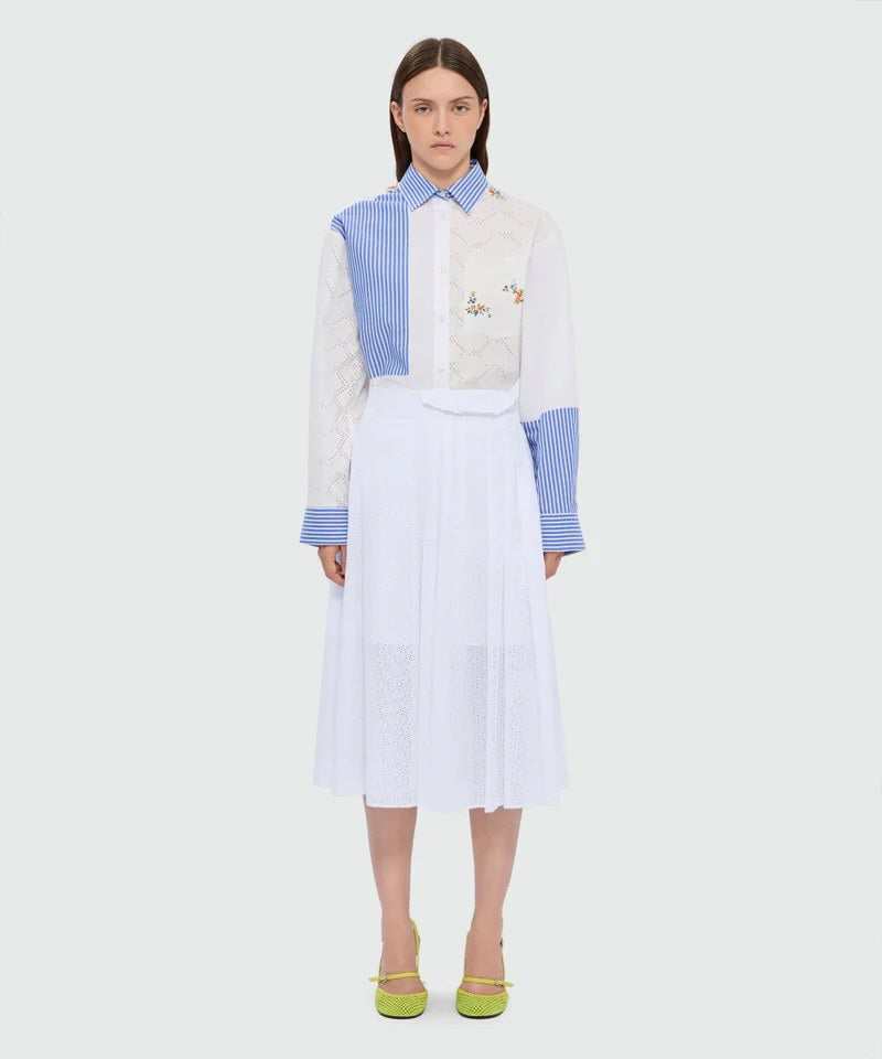 FALDA MSGM COLOR BLANCO