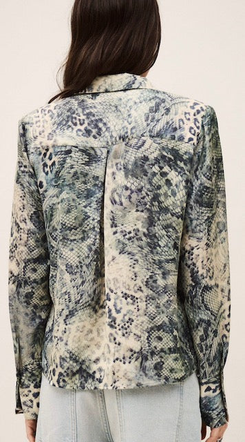 BLUSA BA&SH COLOR AZUL