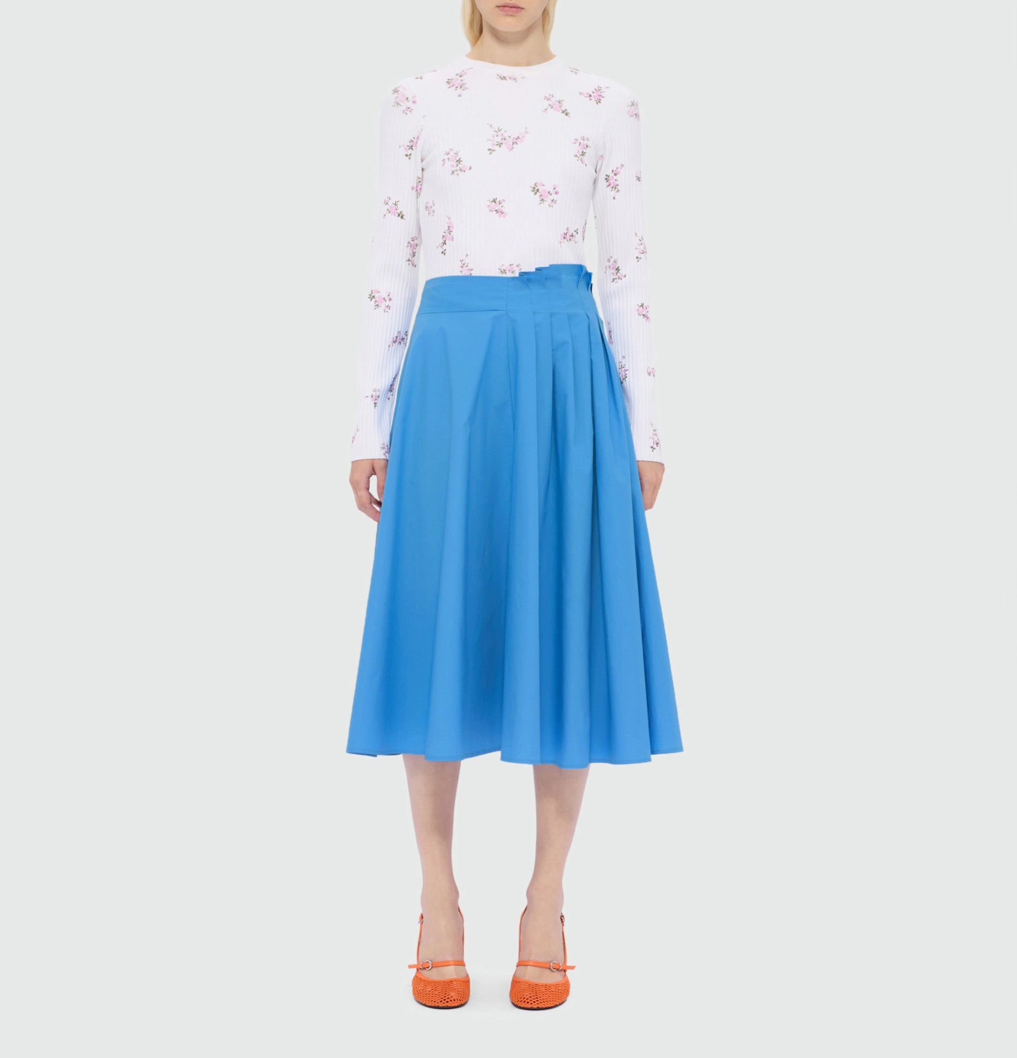 FALDA MSGM COLOR AZUL