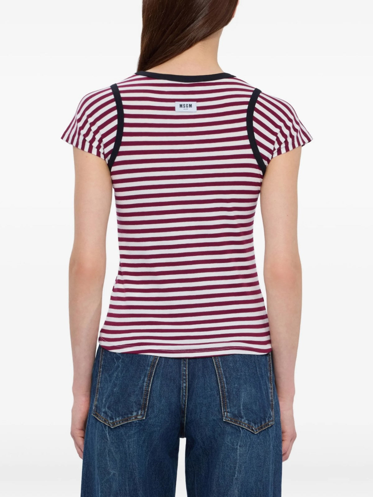 CAMISETA MSGM COLOR BURDEOS