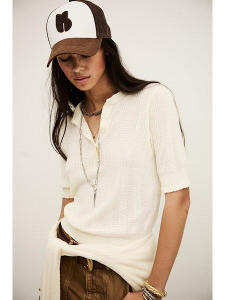 POLO BA&SH COLOR BLANCO