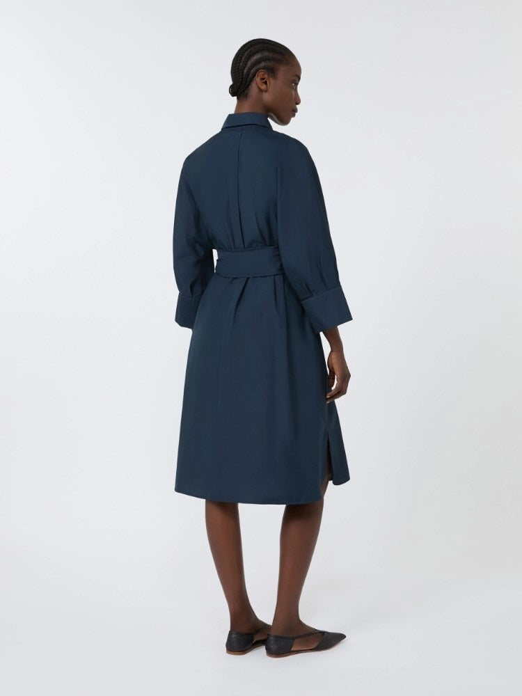 VESTIDO MAX MARA COLOR AZUL - BLANCO