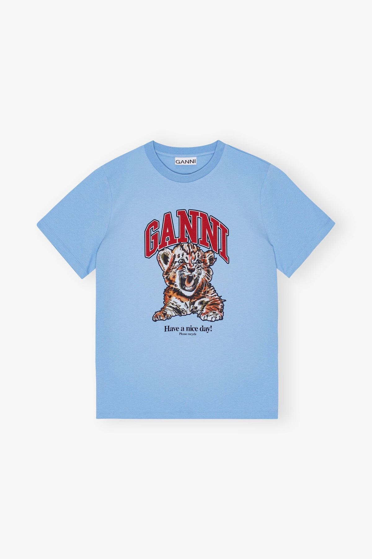 CAMISETA GANNI COLOR AZUL