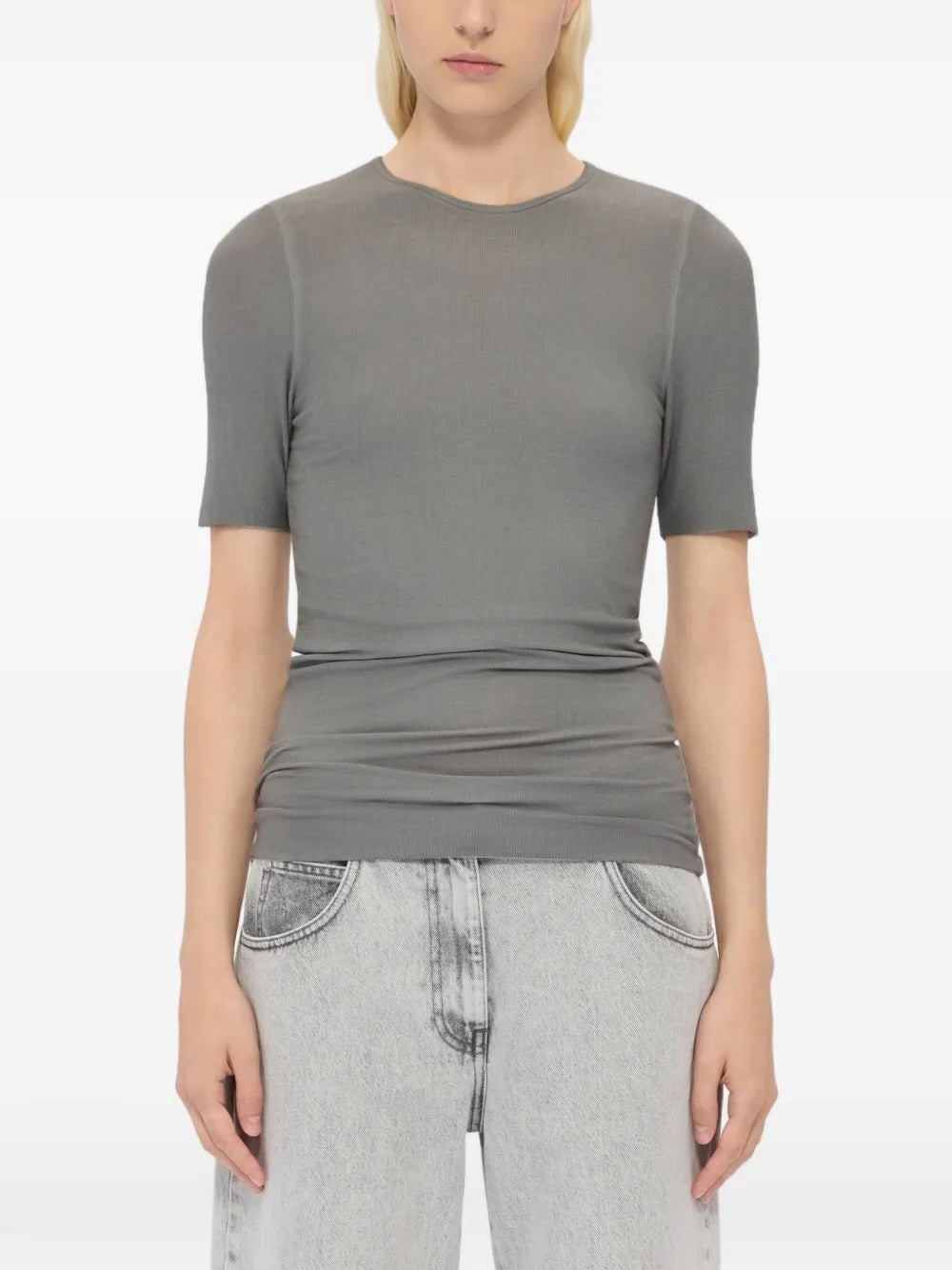 CAMISETA MSGM COLOR GRIS