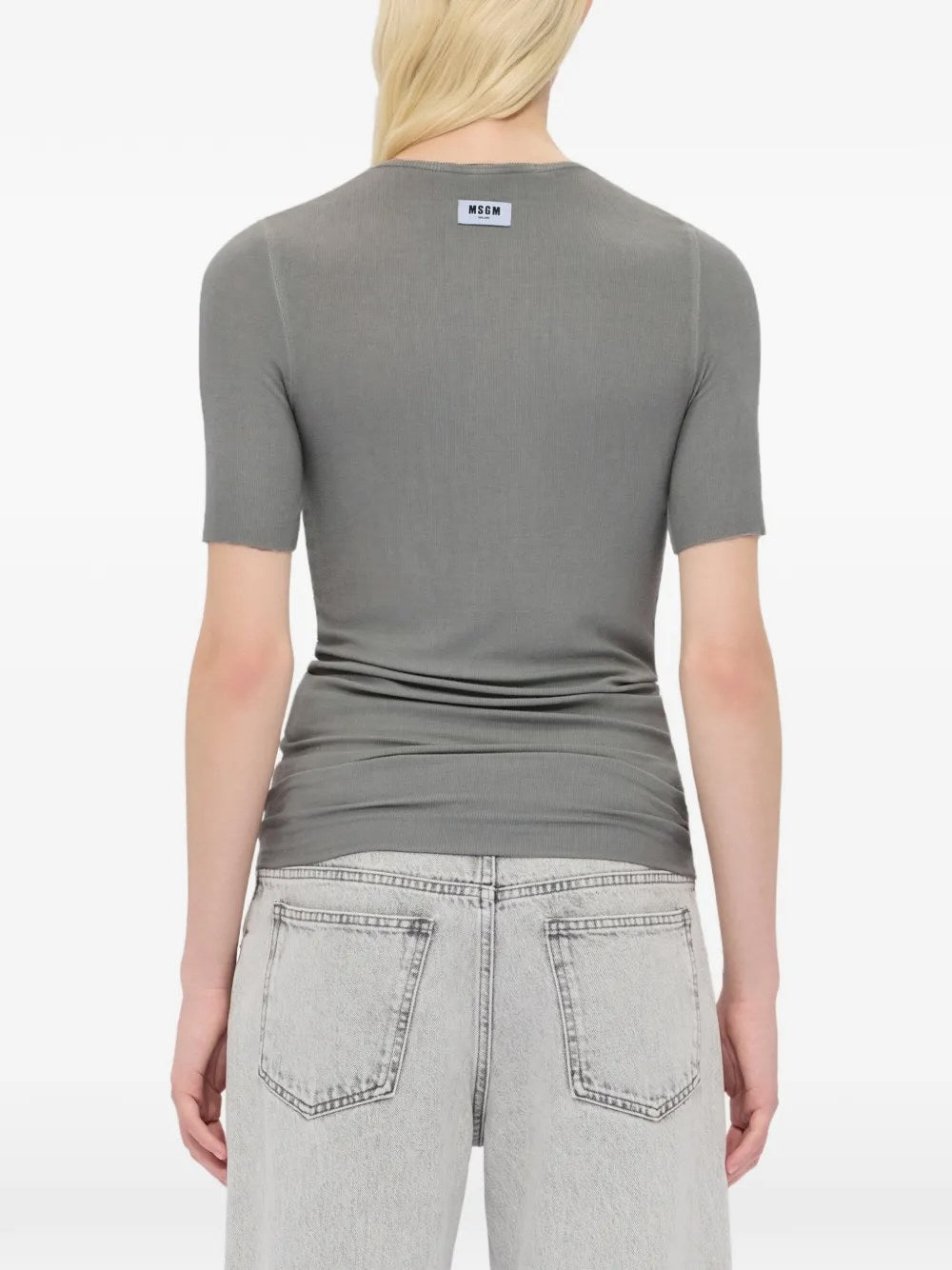 CAMISETA MSGM COLOR GRIS