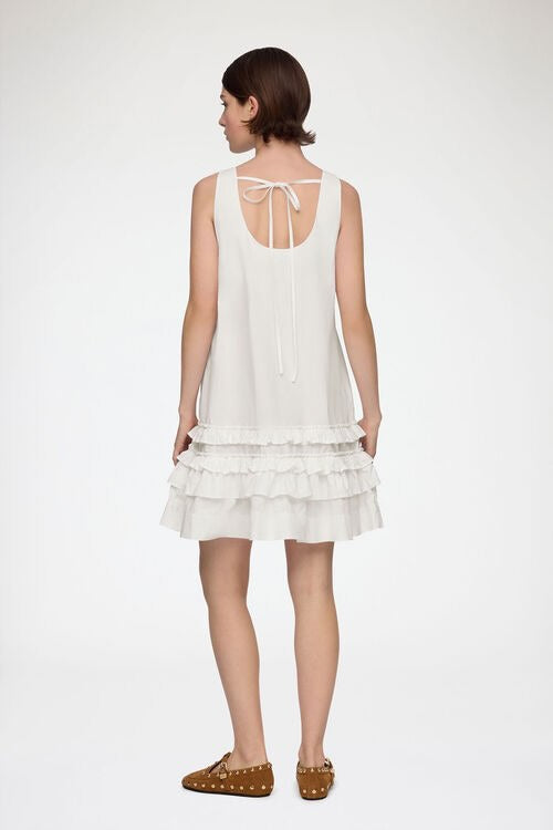 VESTIDO GANNI COLOR BLANCO