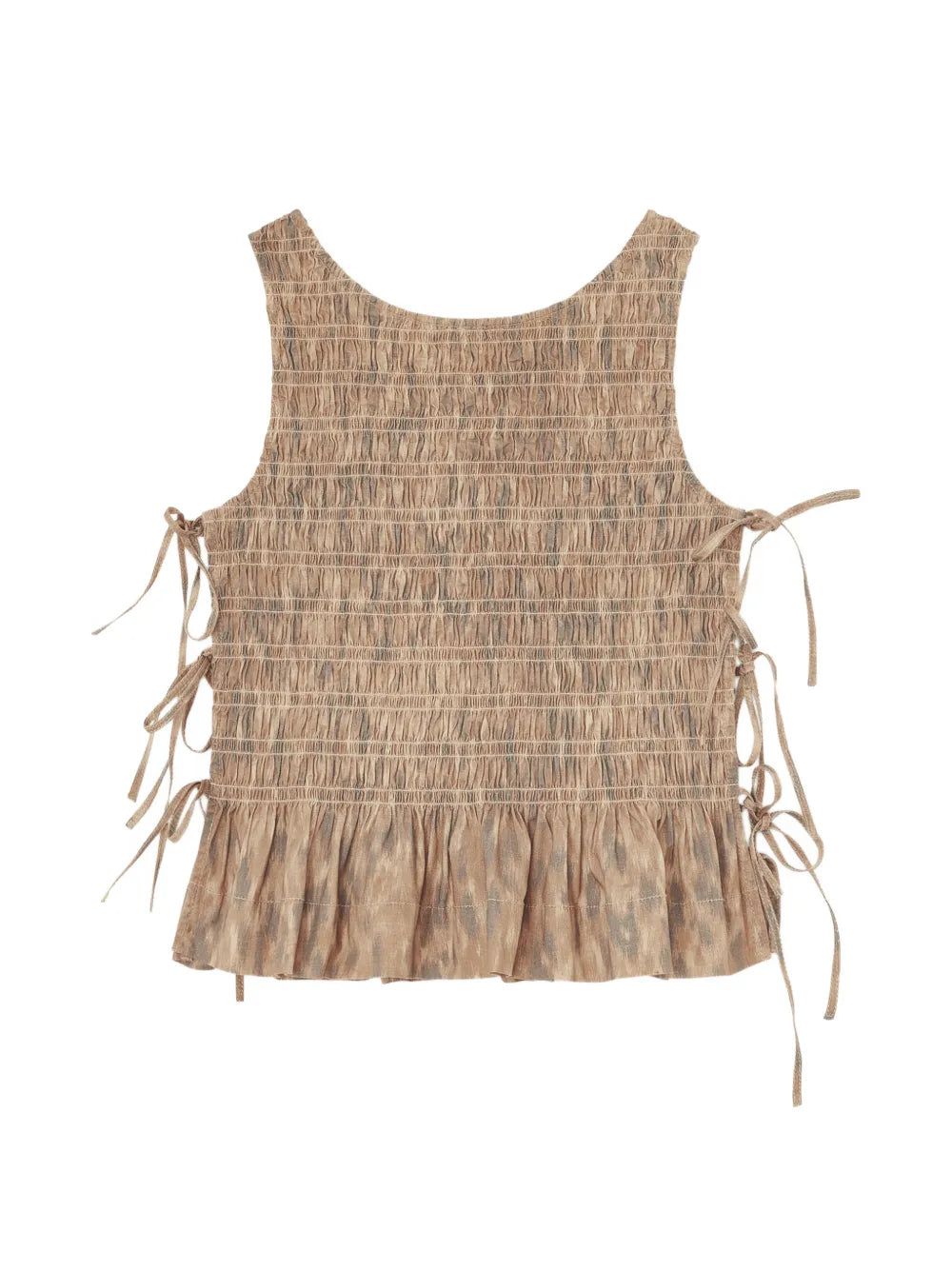 TOP HOLGADO DE TELA ELASTICA ESTAMPADA