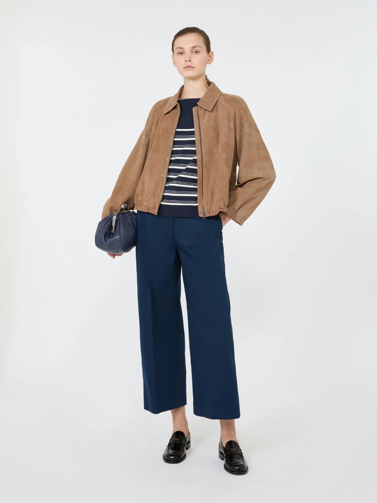 CHAQUETA DE ANTE - BEIGE