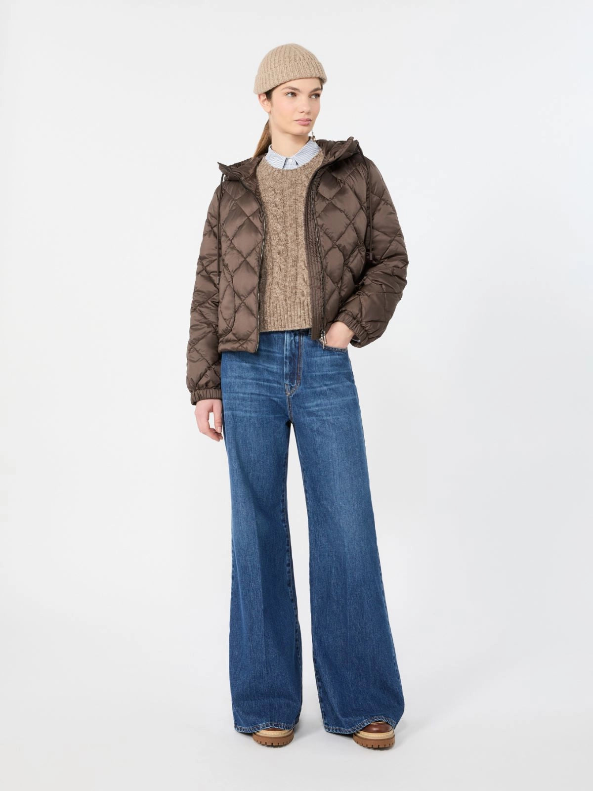 CHAQUETA ACOLCHADA DE TELA IMPERMEABLE -