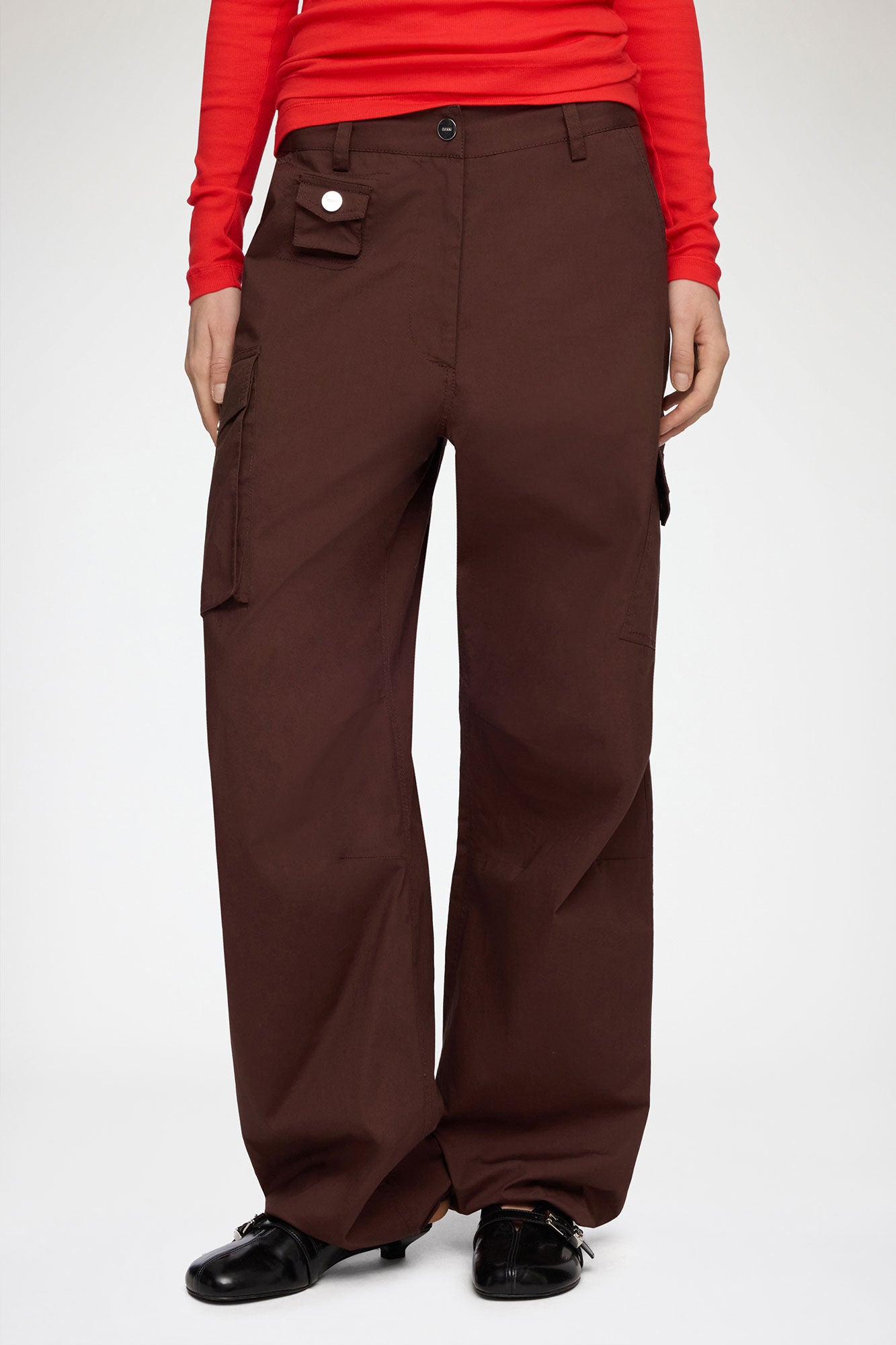 PANTALON CARGO DE ALGODON MARRON 00153|A1080164|198