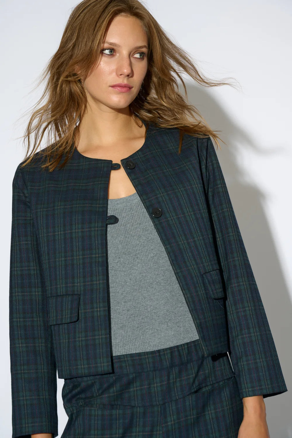 BLAZER LOLA CUADRO VERDE