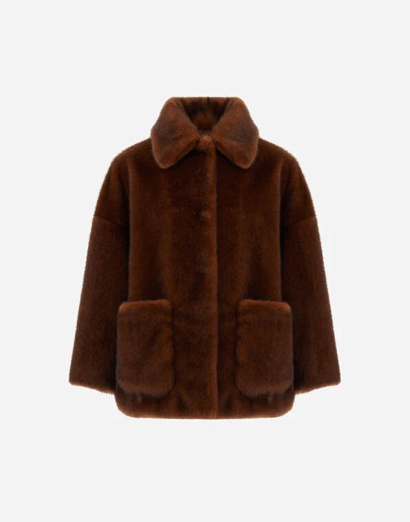 CHAQUETON SUAVE PELO SINTETICO