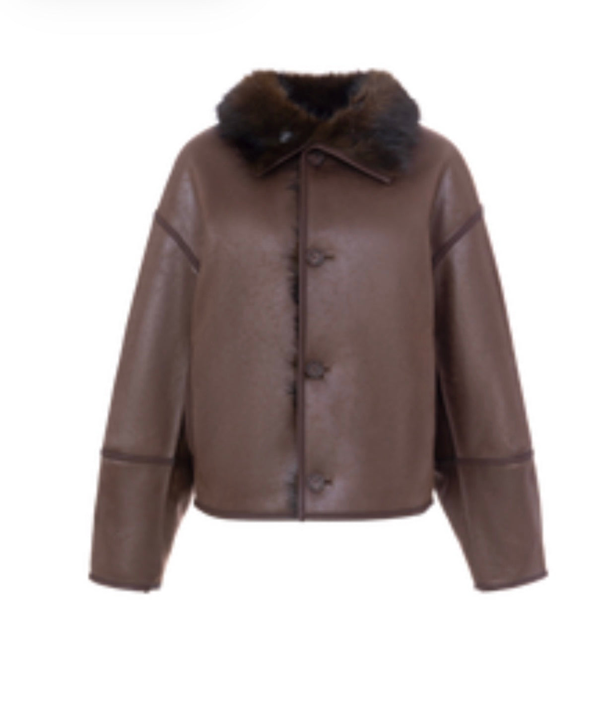 CAZADORA REVERSIBLE MARRON