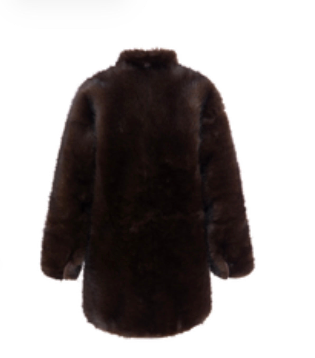 CHAQUETON DE PELO COLOR MARRON CHOCOLATE REVERSIBLE