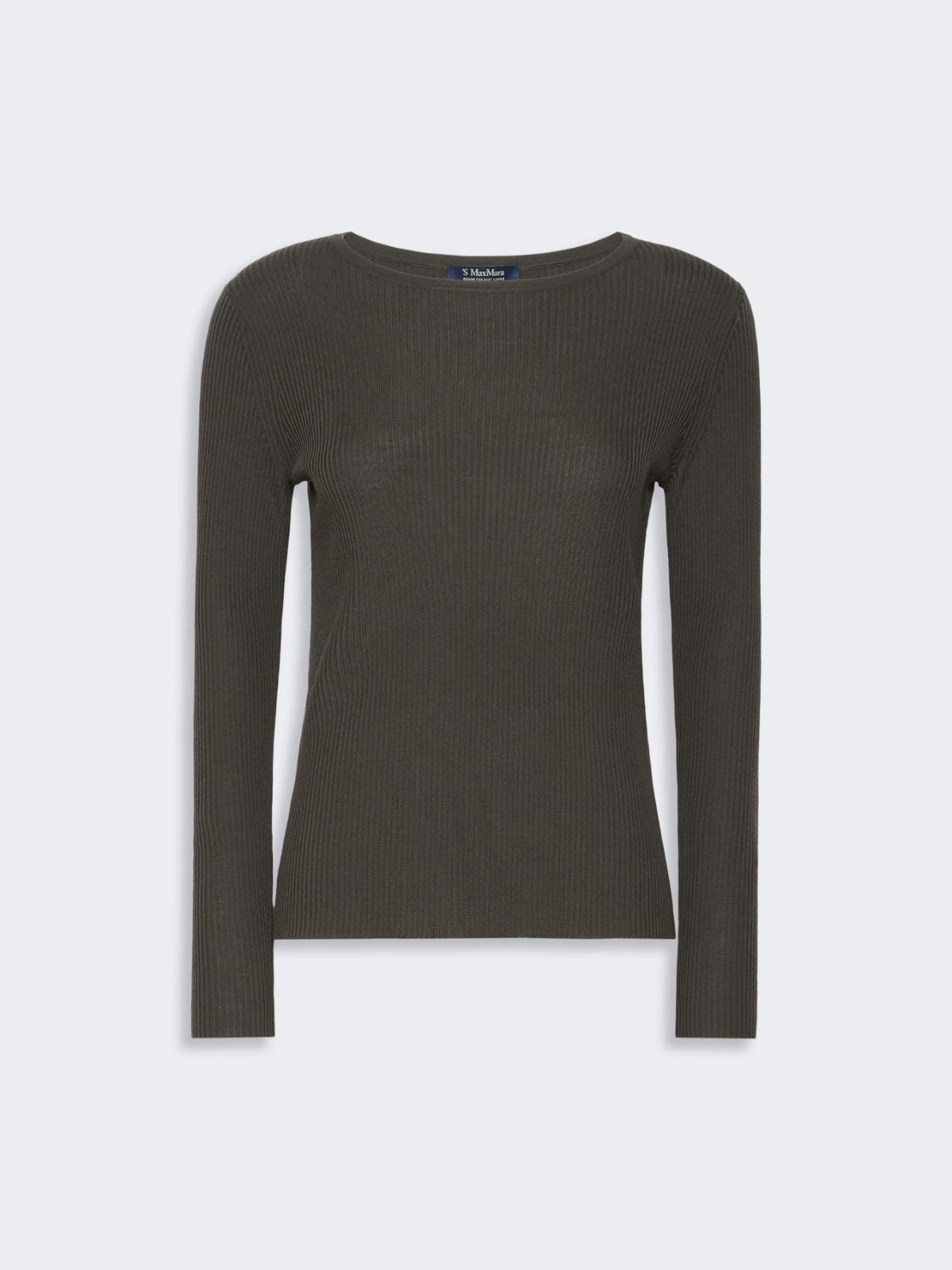JERSEY DE HILADO DE LANA ACANALADO-KAKI