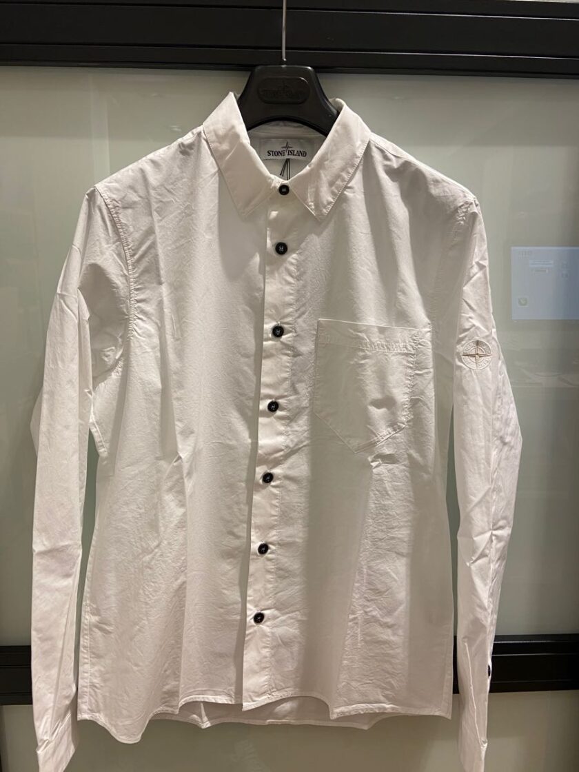 CAMISA STONE ISLAND, COLOR BLANCO | Julia Palacin