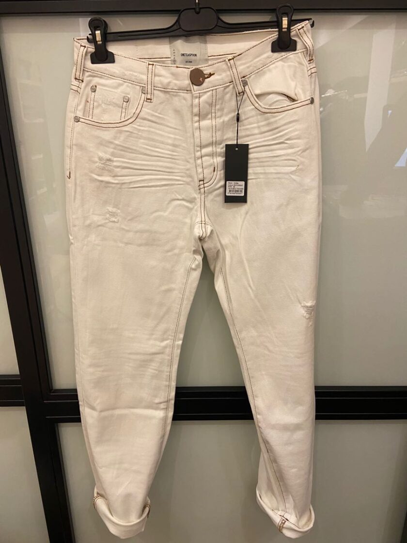 PANTALON ONETEASPOON, COLOR BLANCO