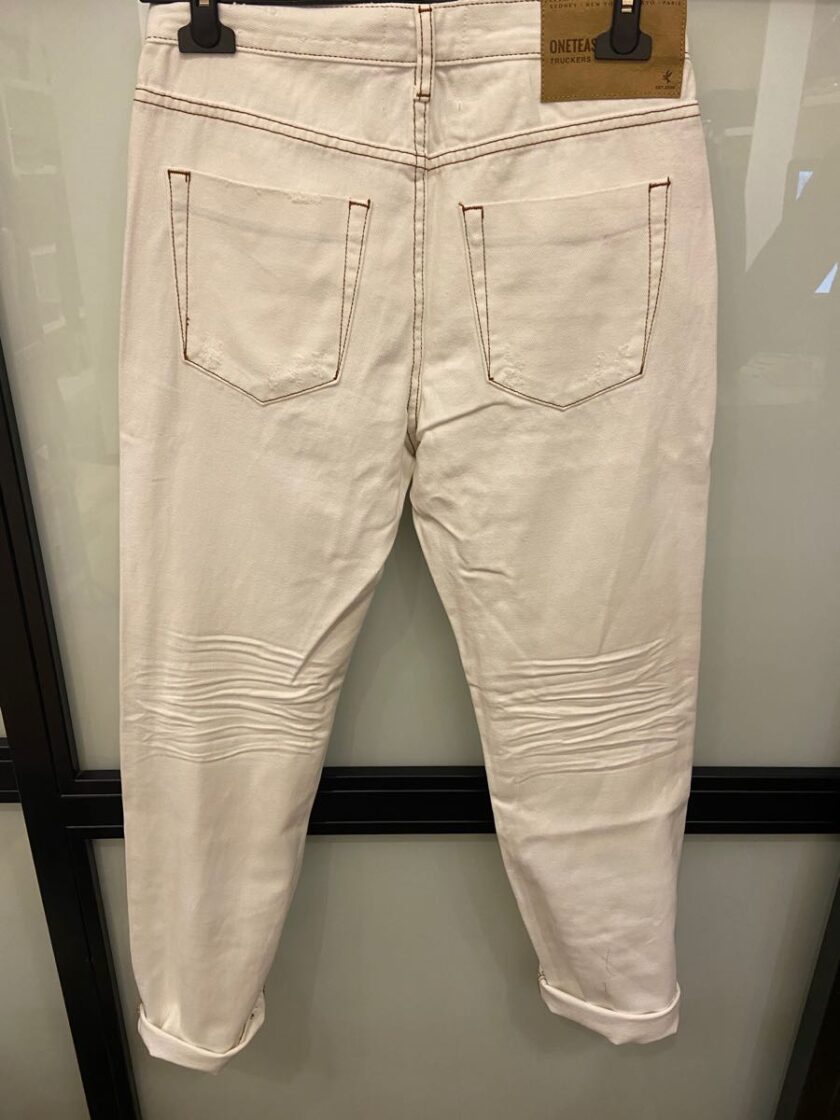 PANTALON ONETEASPOON, COLOR BLANCO - Imagen 3