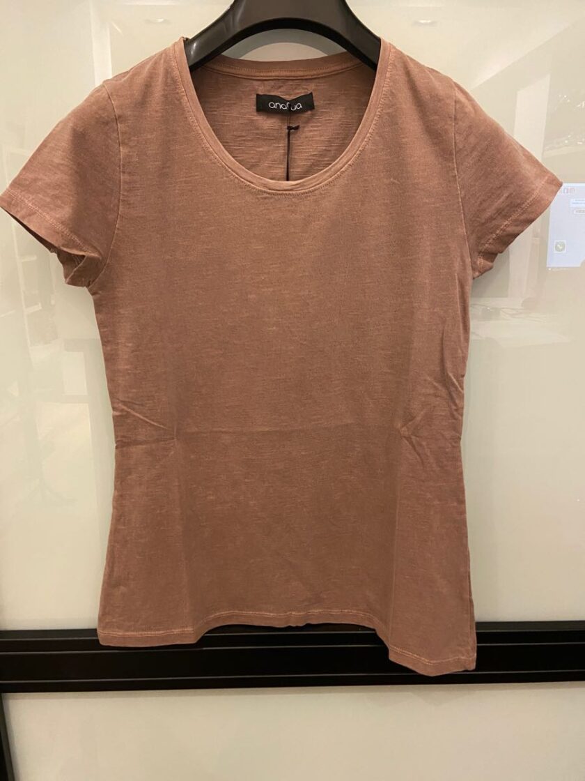 CAMISETA ANALUA, COLOR MARRON CHOCOLATE - Imagen 2